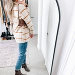 Joie  Neutral Tan Plaid Jacket Photo 2