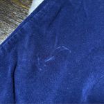 Soft Surroundings  Navy Blue Velvet Straight Leg Pants Size 6 Photo 11