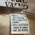 Carmen Marc Valvo Cache Gold Jacquard Jacket Evening Formal Long Sleeve Sz 8 Photo 11