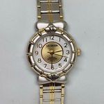 Vintage La gear women silver gold tone watch 23mm Japan movt up to 7” running Photo 0