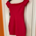 EXPRESS Pink Bodycon Off the Shoulder Dress Photo 4