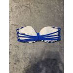 Victoria's Secret  Pink Size XS Blue Strappy Bandeau Strapless Bikini Top Photo 1