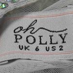 Oh Polly Prisha Silver Embellished Square Neck Evening Dress UK 6 US 2 NYE Photo 10