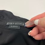 Alice + Olivia Alice‎ + Olivia Marsha Ruched Polo Mini Dress Womens Size XS Black Bodycon *FLAW Photo 3