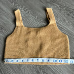 Everlane Crop Top Womens Small Wool Blend Cozy Stretch Camel Brown Photo 5