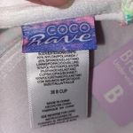 Coco Rave NWT 36B Nixie bandeau halter bikini top pink lightly padded swim Photo 9