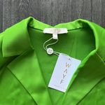 WAYF Roxbury Satin Crop Button-Up Shirt Photo 2