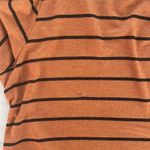Maurice's long sleeve loose brown & black striped scoopneck women’s shirt L Photo 9