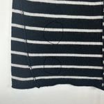 Paige  Womens XS Merino Wool‎ Blend Black White Striped Knit Sweater Long Sleeve Photo 9