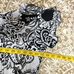 Susan Lawrence  Woman Long Summer off the shoulder dress Black/White  Sz2X Photo 5