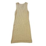 Chico's  Gold Crochet Knit Dress Sleeveless Knee Length Womens Size Small Photo 1