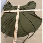 SheIn  Curve Women’s Olive Green Pullover Blouse 2XL Short Sleeve With Elastic Photo 9