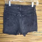 Abercrombie & Fitch ABERCROMBIE 0 25 Distressed Simone High Rise DSlim Black Jean Shorts Photo 2