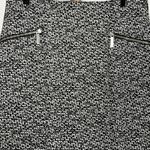 Michael Kors Stretch Straight Pencil Black White Skirt Size 8 Photo 2