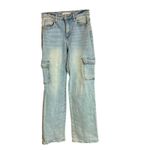 VERVET 90s Vintage Straight Leg Cargo Jeans Light Wash Size 27 Blue Photo 4