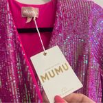 Show Me Your Mumu NEW NWT  Party Hop Long Sleeve Sequin Mini Dress Pink Disco Photo 7
