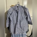Tuckernuck POMANDER PLACE  Adair button down oversized boyfriend shirt stripe Photo 2