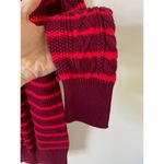 Gap  Striped Pullover Cotton Heavy Sweater Red Size Small NEW with tags Photo 3