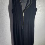 Calvin Klein Black Velvet Zip Dress | Size 6 | NWT | MSRP $134 Photo 0