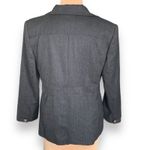 Vintage Giorgio Sant’Angelo Gray Wool Blazer Jacket Structured Tailored Minimal Size M Photo 5