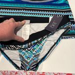 Jag tankini bathing suit set NWT blue black white Aztec boho print Small Photo 1