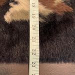 Bella Dahl  Fuzzy Camo Cardigan Sweater XS Extra Small Button Down‎ Brown Black Photo 6