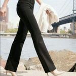 Betabrand Womens Flat Front Classic Yoga Flare Leg Dress Pants Black Medium Photo 2