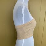 Women XS knit tube top and pull on shorts outfit tan Photo 8