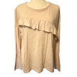 Lucky Brand ‎ Asymmetrical Ruffle Top NWT Large Photo 2