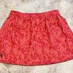 Under Armour reversible mesh mini skirt athletic orange gray small pull … Photo 2