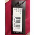 NWT FAVIANA Illusion Lowback Wine Color Mini Dress size 10 , Party Formal Red Photo 6