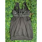 Lululemon Black Speckled Sports Bra with Tank Size 4 Photo 2