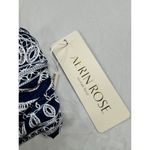 Aerin Rose Ocean Luxe Bikini Top Women's L Navy & White Moonlit Lace Print Size L Photo 1