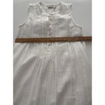 Faherty Isha Dress Womens Small White Organic Cotton Coastal Beachy Lagenlook * Photo 13