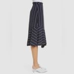 Joie  Lundyn Striped Wrap Assymetric Midi Skirt Size 8 Photo 3