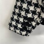 Talbots  Houndstooth Blazer Tweed Black White‎ Size 6 Petite Photo 9