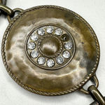 Chunky Rhinestone Gold Tone Chain Link Belt Small/Medium (S/M) ✨ Photo 1