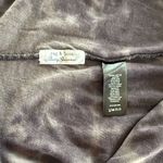 Rag and Bone  Tie-Dye Linen-Cotton Tee – Raw Hem, Washed Black/Charcoal – Size M Photo 8