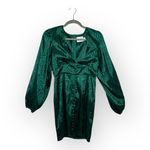Hello Molly  Emerald Green Jacquard Mini Dress Holiday Party Formal S Photo 2