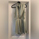 Hello Molly Sage Satin Dress Photo 1