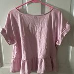 Love, Fire Pink Peplum Top Photo 2