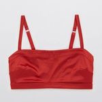 Aerie Satin Stretch Bandeau Sundried Size Small Photo 0