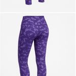Nike  One Dri Fit 7/8 Purple Patterned Leggings Women’s Small Photo 1
