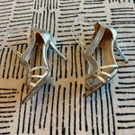 Glint Silver Strappy Heels Size 8 Photo 2