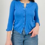 Kate Spade new york silk cotton blend somerset bow sleeve button down cardigan Photo 4