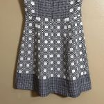 Robbie Bee A-line Geometrical Design Navy/White + Pink Lining Dress Sz 8 Photo 5