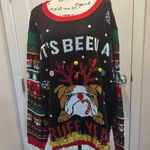 No Boundaries New Boundaries Festive Dog Christmas Sweater Photo 0