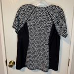 Livi Active Black and White Geometric Blouse Size 16 Photo 2