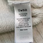 Cynthia Rowley White Chenille Crewneck Long Sleeve Sweater Photo 5