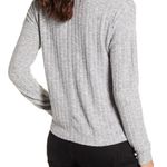 BP Cozy Ribbed Turtleneck Long Sleeve Top Grey S Photo 2